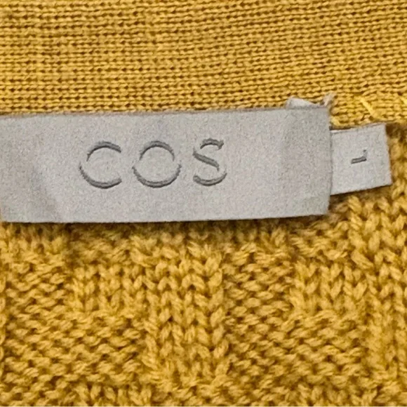 COS Mustard Yellow Crew Neck Sweater - Picture 5 of 8